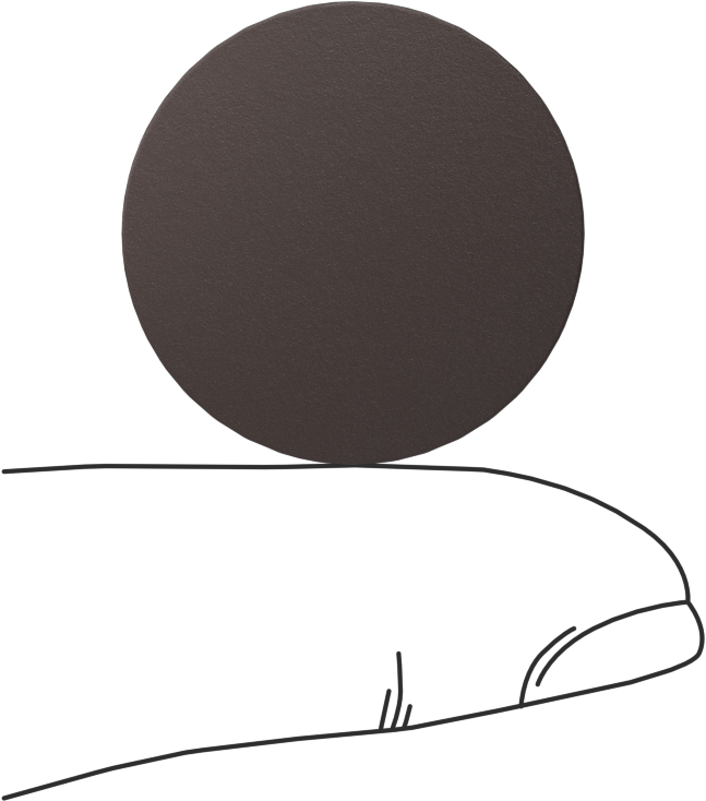 Esnek Disk Mıknatıs, 3/16" Kalınlık, 1" OD