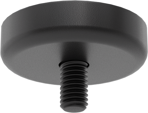 Kapalı Seramik Mıknatıs, Dişli Saplama, Kaplamalı Çelik Kasa, 8 mm Kalınlık, 32mm OD