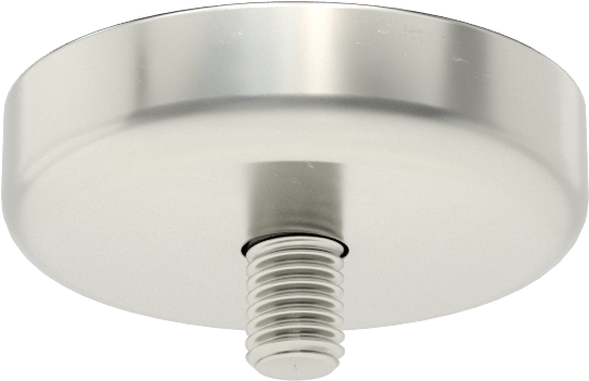 Kapalı Seramik Mıknatıs, Dişli Saplama, Nikel Kaplı Çelik Kasa, 11,5 mm Kalınlık, 48mm OD