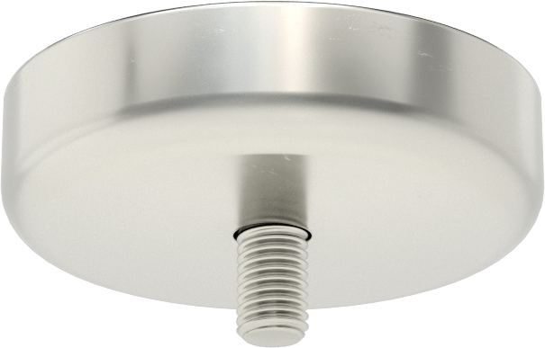 Kapalı Seramik Mıknatıs, Dişli Saplama, Nikel Kaplı Çelik Kasa, 19 mm Kalınlık, 76.2mm OD