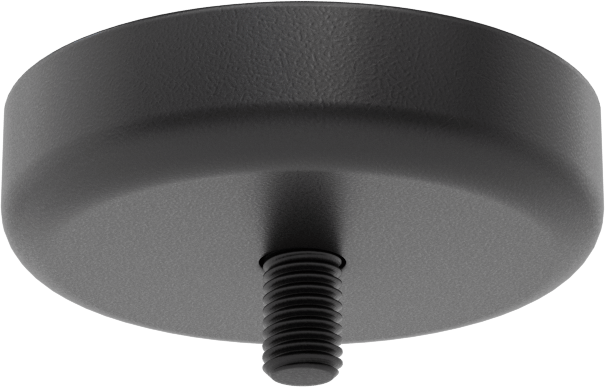 Kapalı Seramik Mıknatıs, Dişli Saplama, Kaplamalı Çelik Kasa, 19 mm Kalınlık, 76.2mm OD