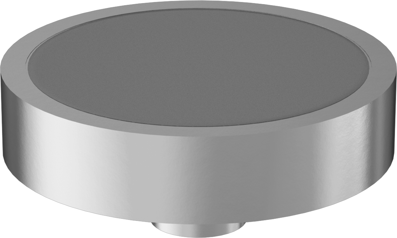 Kapalı Seramik Mıknatıs, Dişli Delikli, Çinko Kaplama Çelik Kasa, 18 mm Kalınlık, 80mm OD