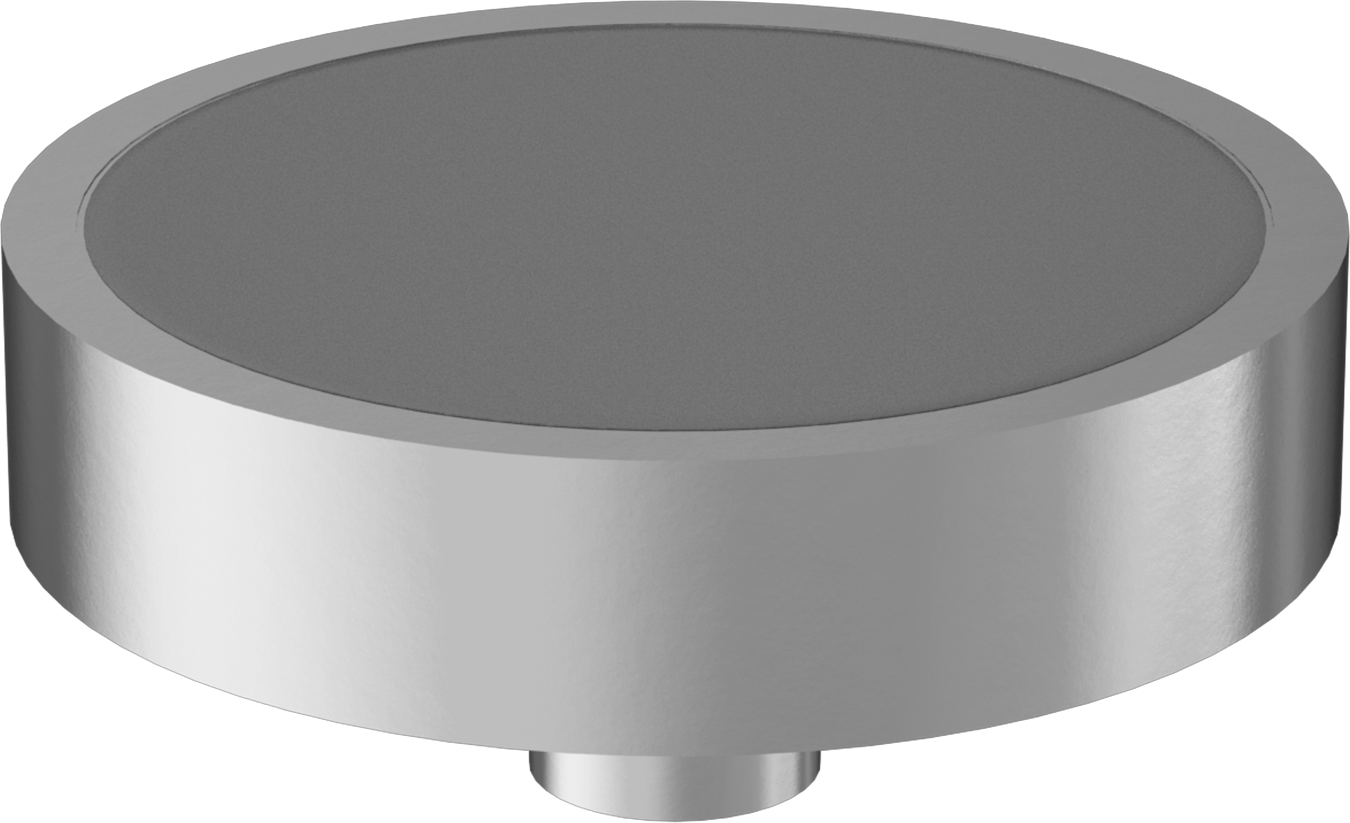 Kapalı Seramik Mıknatıs, Dişli Delikli, Çinko Kaplama Çelik Kasa, 20 mm Kalınlık, 90mm OD