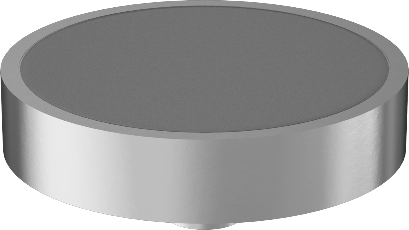 Kapalı Seramik Mıknatıs, Dişli Delikli, Çinko Kaplama Çelik Kasa, 26 mm Kalınlık, 125mm OD
