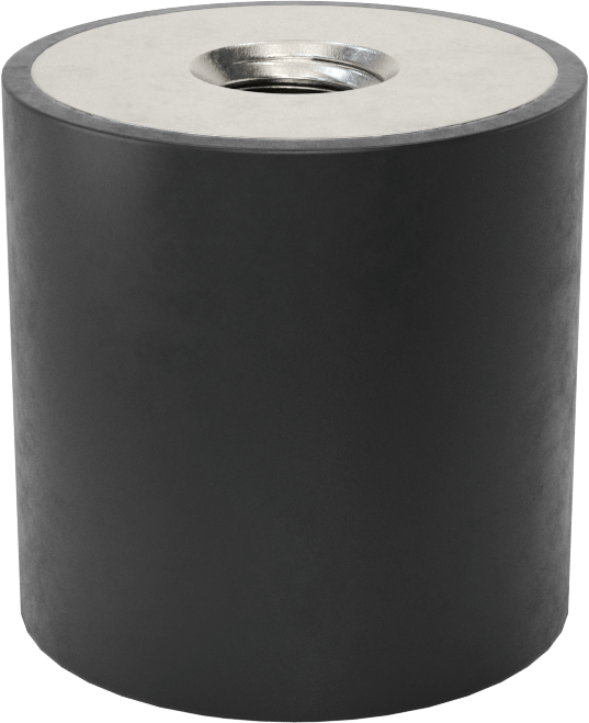 Doğal Kauçuk Titreşim Sönümleyici Sandviç Montaj, M8 x 1,25 mm Dişli 304 Paslanmaz Çelik Ek Parça, 95 lbs. Kapasite