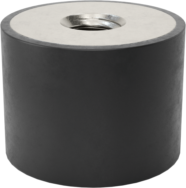 Doğal Kauçuk Titreşim Sönümleyici Sandviç Montaj, M8 x 1,25 mm Dişli 304 Paslanmaz Çelik Ek Parça, 110 lbs. Kapasite