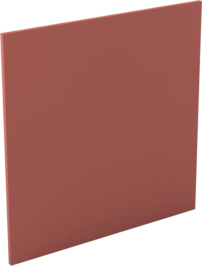 Aşınma-, Darbeye, ve Kimyasallara Dayanıklı PTFE Levha, 6" x 6" x 1/8", LR Sınıfı