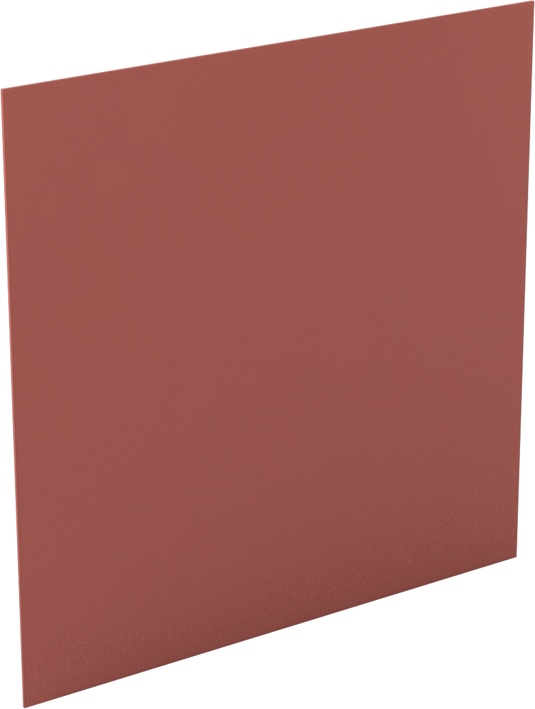 Aşınma-, Darbeye, ve Kimyasallara Dayanıklı PTFE Levha, 6" x 6" x 1/32", LR Sınıfı