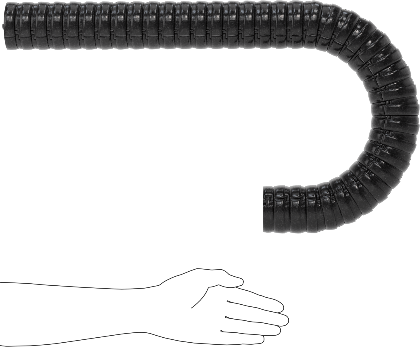 Her Yöne Açık Kablo ve Hortum Taşıyıcı, Çıtçıtlı Kapaklı Üç Kanallı, 2.760" OD, 3 Fit Uzunluk
