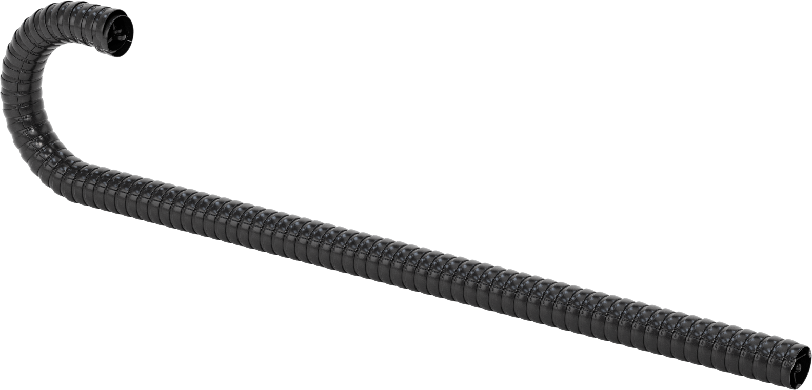 Her Yöne Açık Kablo ve Hortum Taşıyıcı, Çıtçıtlı Kapaklı Üç Kanallı, 2.760" OD, 6 Fit Uzunluk