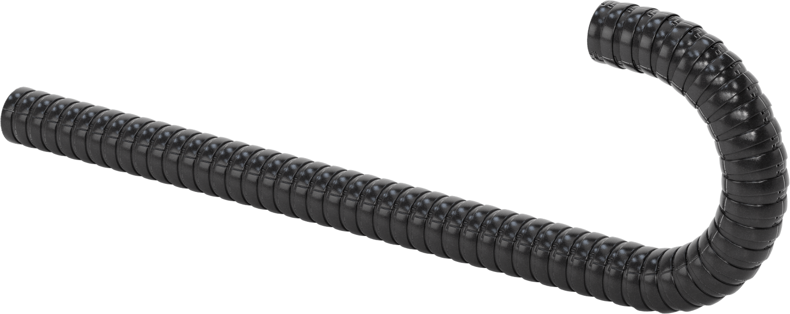 Her Yöne Açık Kablo ve Hortum Taşıyıcı, Çıtçıtlı Kapaklı Üç Kanallı, 3.720" OD, 6 Fit Uzunluk