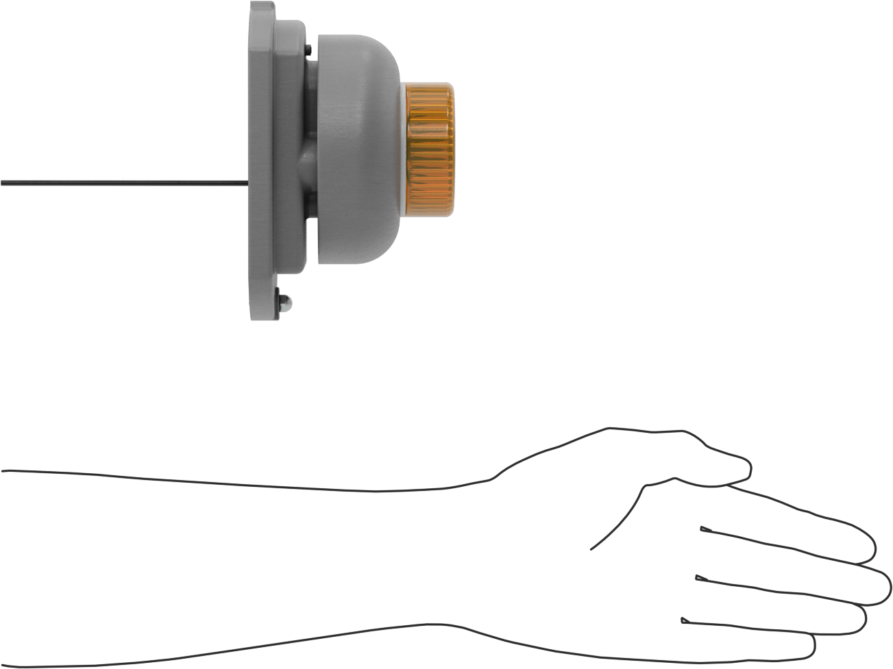 Zil Alarmlı Yanıp Sönen Işık, İç Mekan Kullanımı için, 120V AC, 4-1/4" Çap, Sarı Işık