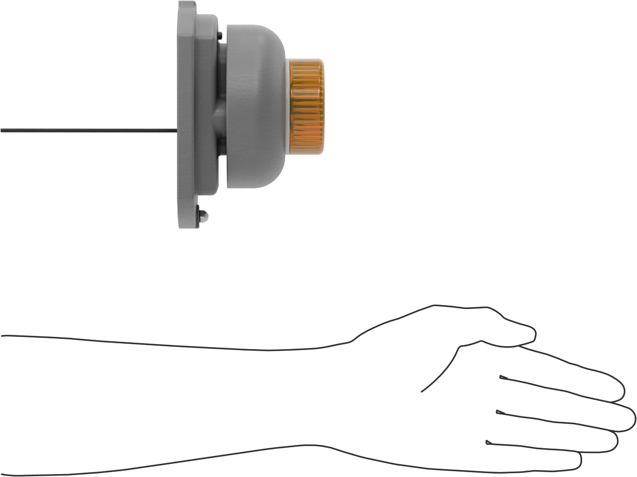 Zil Alarmlı Yanıp Sönen Işık, İç Mekan Kullanımı için, 24V AC, 4-1/4" Çap, Sarı Işık