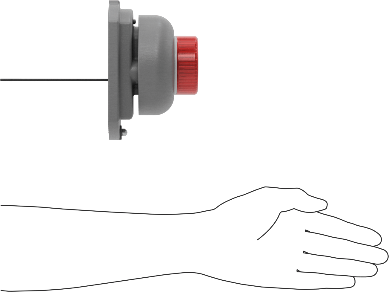 Zil Alarmlı Yanıp Sönen Işık, İç Mekan Kullanımı için, 24V AC, 4-1/4" Çap, Kırmızı Işık
