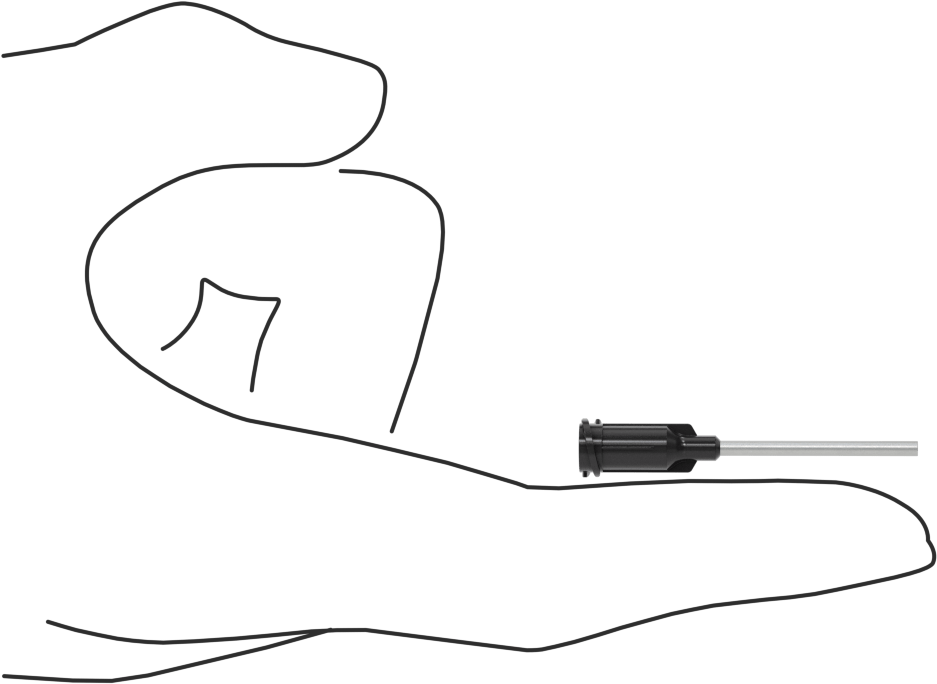 14 Gauge x 1" Uzunlukta Luer Lock Bağlantılı Static-Control Şırınga İğneleri