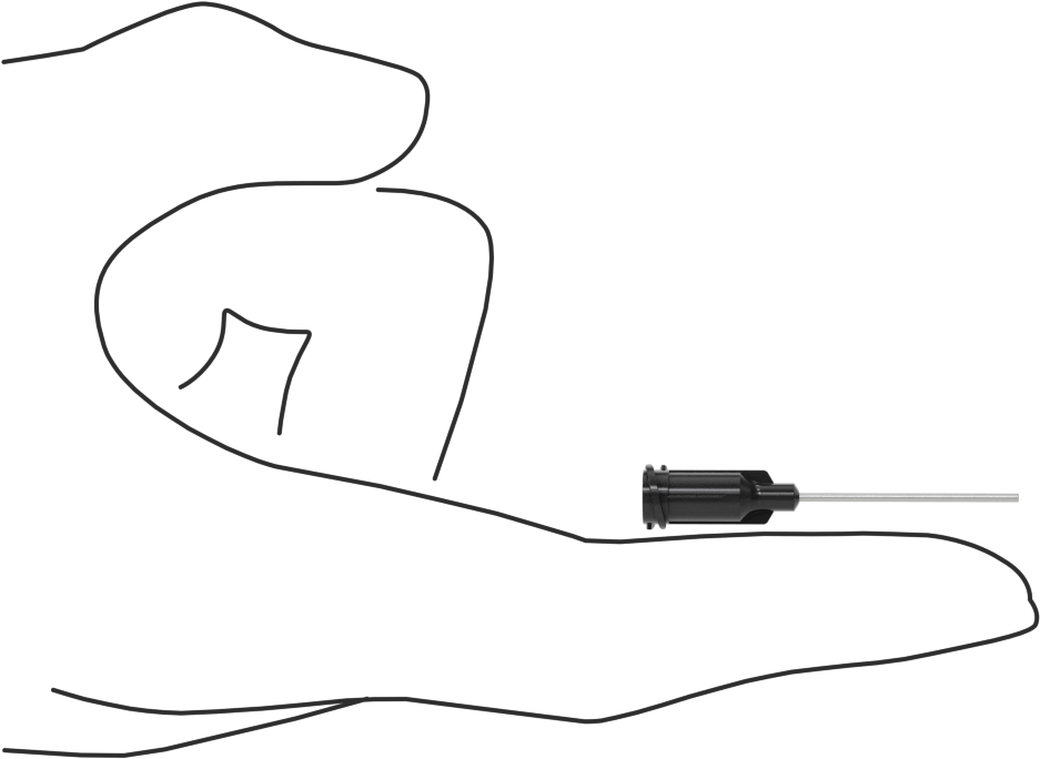 20 Gauge x 1" Uzunlukta Luer Lock Bağlantılı Static-Control Şırınga İğneleri