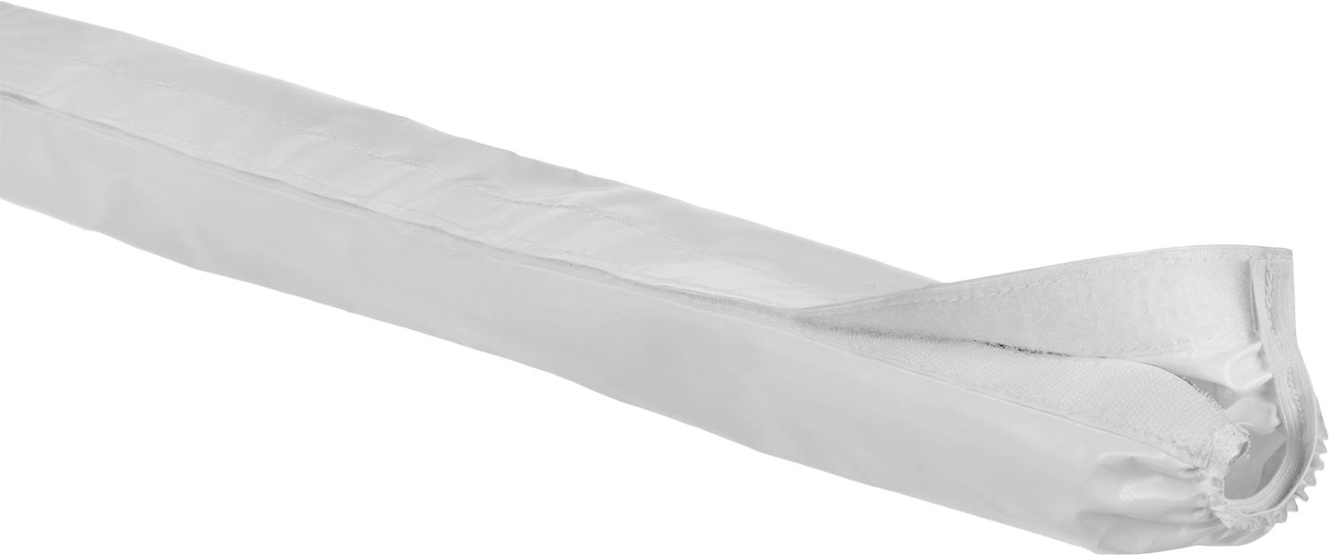 Kablo ve Hortum Taşıyıcıları için Sarmalı Kılıf, Polyester Kaplı PVC, 3,72" Taşıyıcı Dış Çapı için, 6,5 Fit Uzunluk