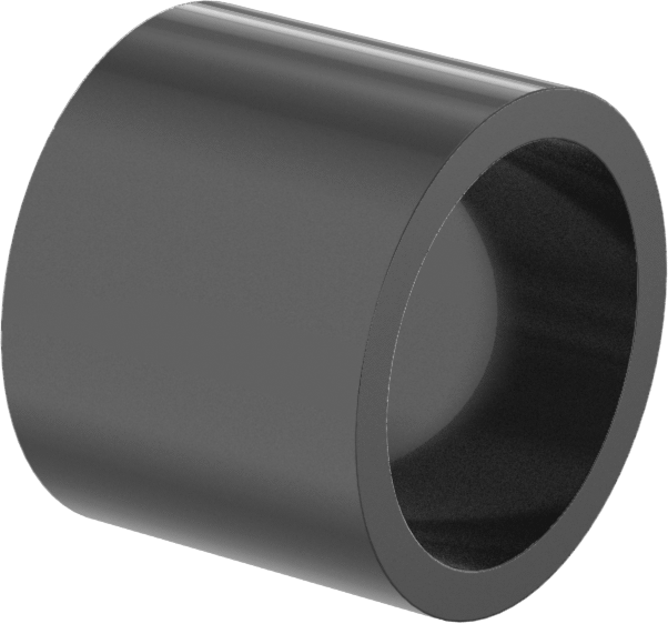 Vespel® Poliimid Kuru Çalışan Kovanlı Rulman, 1/4“ Mil Çapı ve 5/16” Muhafaza İç Çapı için, 1/4" Uzunluk