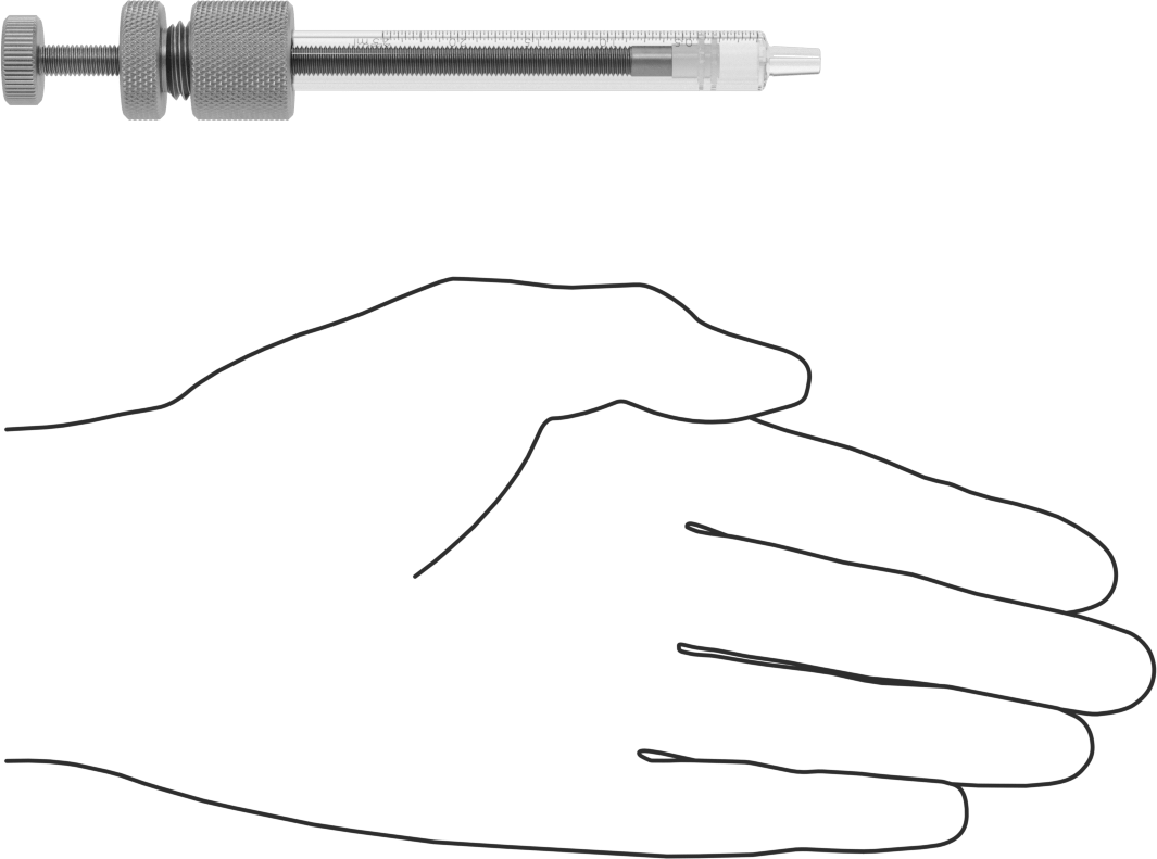 Hassas Dozajlı Cam Şırınga, 2,5 ml ve 0,085 FL. oz. Kapasite