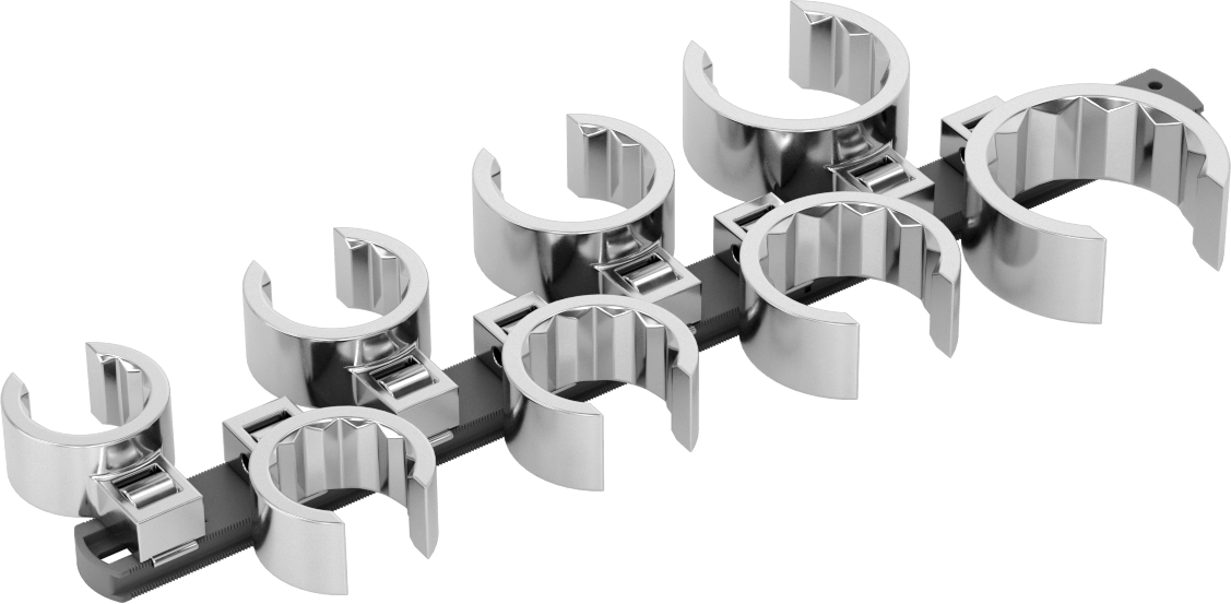 Secure-Grip Anahtar Başlığı, 1/2" Kare Tahrik Seti, 8 Parça