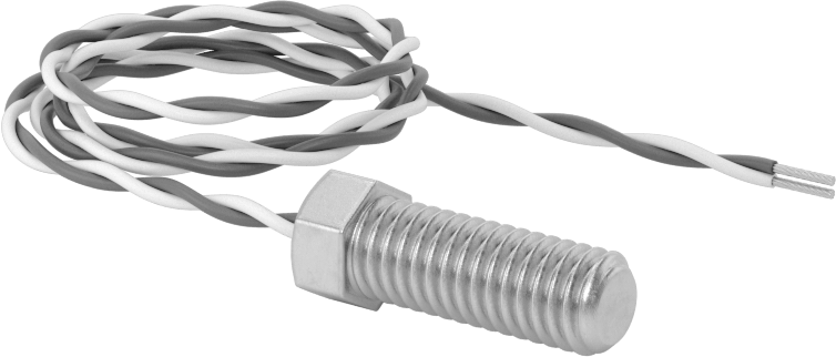 Yüzeyler için Dişli Termokupl Probu, Tip J, 3/8“-16 Dişli Boyut x 1” Uzunlukta Erkek Prob Bağlantısı