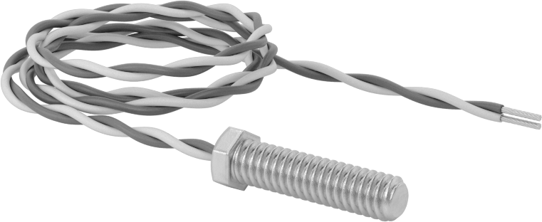 Yüzeyler için Dişli Termokupl Probu, Tip K, 1/4“-20 Diş Boyutu x 1” Uzunlukta Erkek Prob Bağlantısı