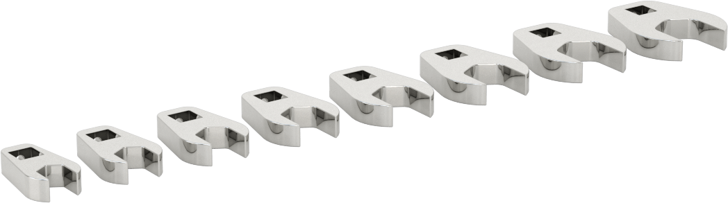 Anahtar Başlığı, 7 Parça Metrik Set, 1/4" Kare Tahrik