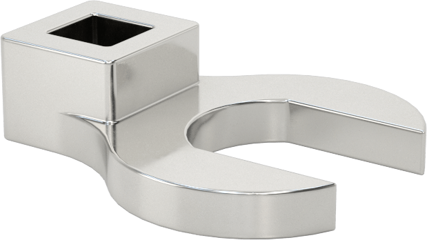 Anahtar Başlığı, 3/8" Kare Tahrik, 3/4" Boyut, 1-7/8" Toplam Uzunluk