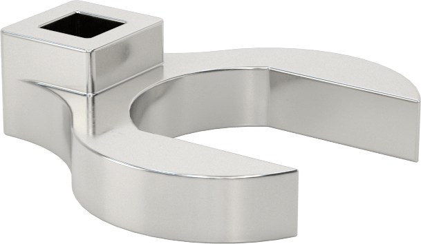 Anahtar Başlığı, 3/8" Kare Tahrik, 1-1/4" Boyut, 2-3/16" Toplam Uzunluk