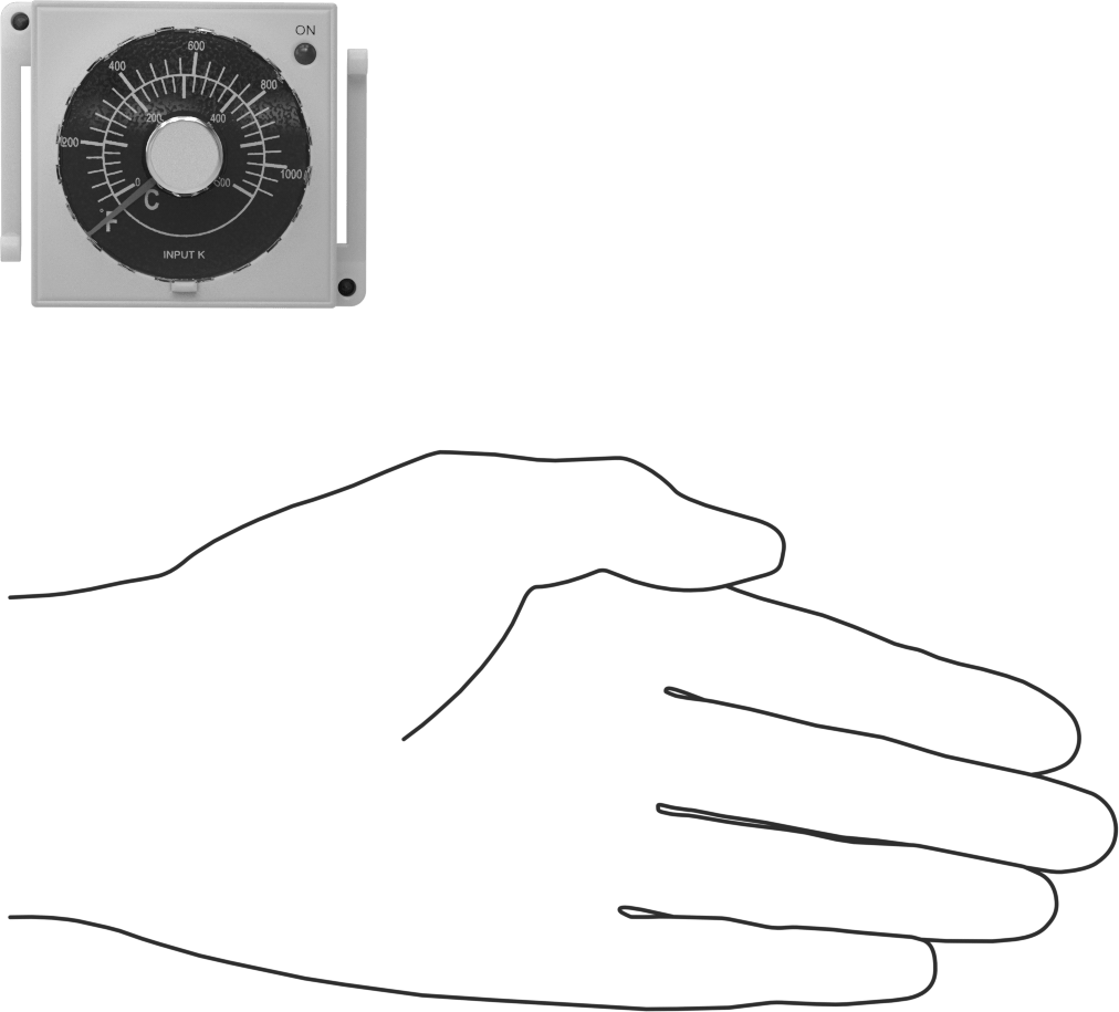 Açma/Kapama Sıcaklık Kontrol Cihazı, Kadran, 2190°F Maksimum Sıcaklık