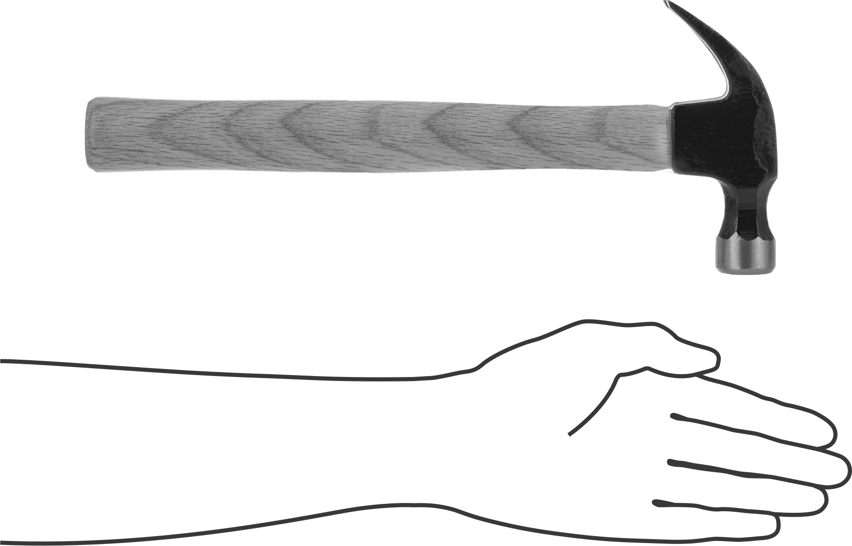 Kavisli Pençeli Çivi Çekici, Hickory Sap, Pürüzsüz Yüzey, 13 oz. Baş Ağırlığı