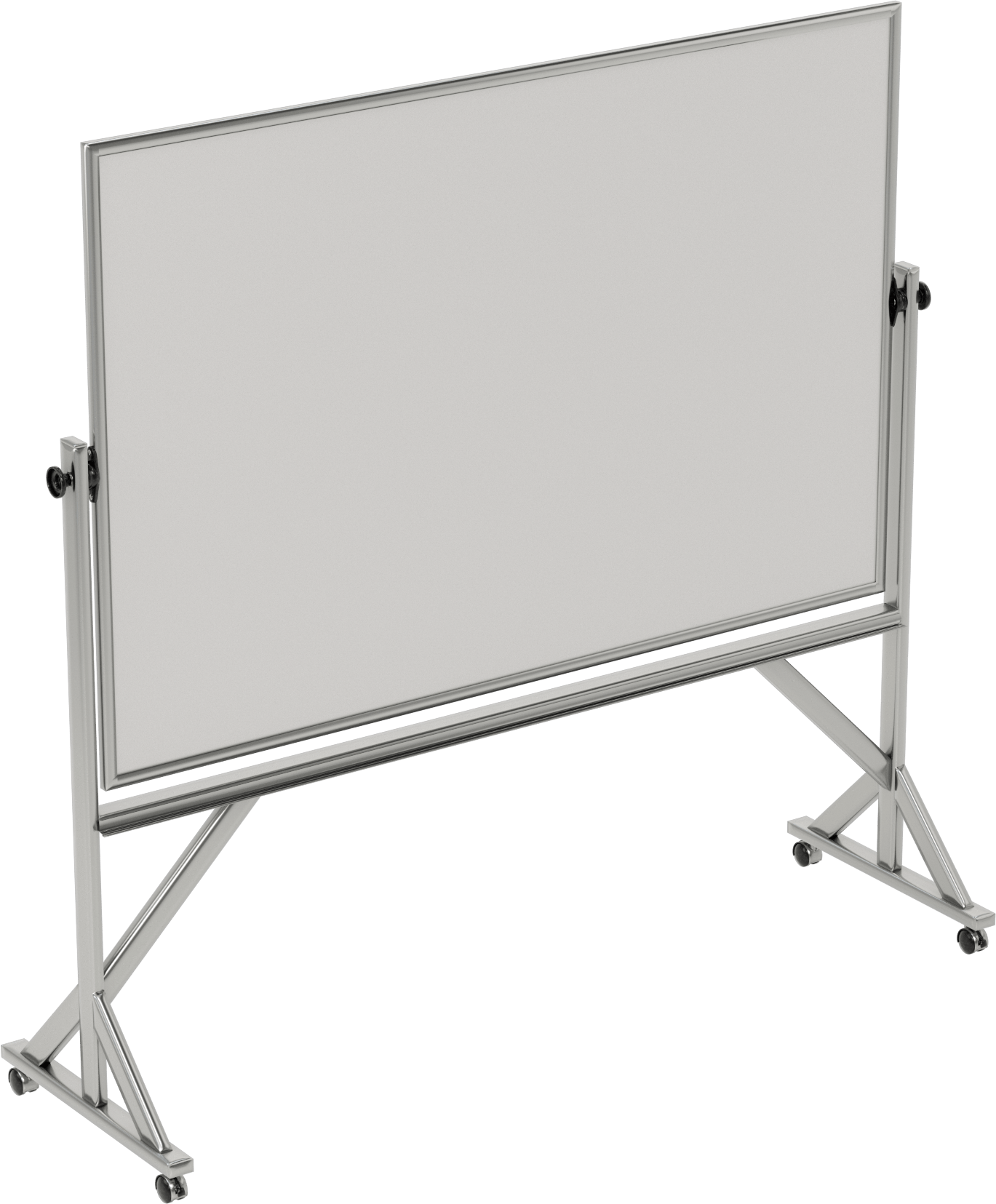 Mobil Beyaz Tahta/Duyuru Panosu, 72“ Genişlik x 48” Yükseklik, 76" Toplam Yükseklik