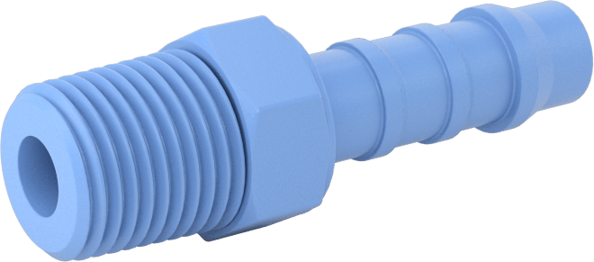 Gıda ve İçecek için Dikenli Hortum Bağlantı Parçaları, Redüksiyon Adaptörü, 1/4" Hortum İç Çapı x 1/8 NPT Erkek için