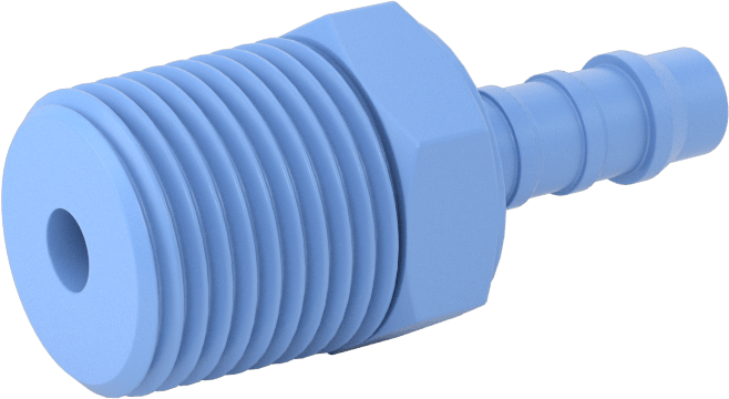 Gıda ve İçecek için Dikenli Hortum Bağlantı Parçaları, Redüksiyon Adaptörü, 1/4" Hortum İç Çapı x 3/8 NPT Erkek
