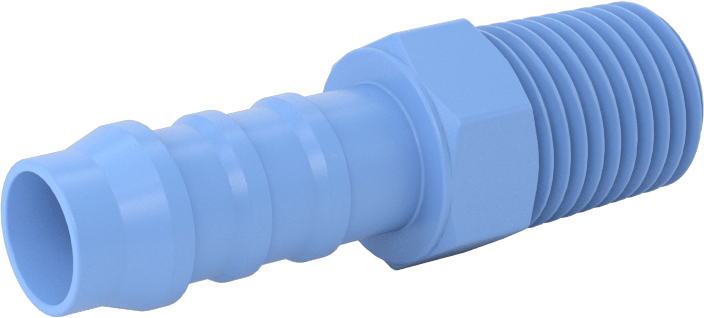 Gıda ve İçecek için Dikenli Hortum Bağlantı Parçaları, Redüksiyon Adaptörü, 3/8" Hortum İç Çapı x 1/4 NPT Erkek