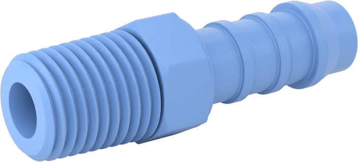 Gıda ve İçecek için Dikenli Hortum Bağlantı Parçaları, Redüksiyon Adaptörü, 3/8" Hortum İç Çapı x 1/4 NPT Erkek