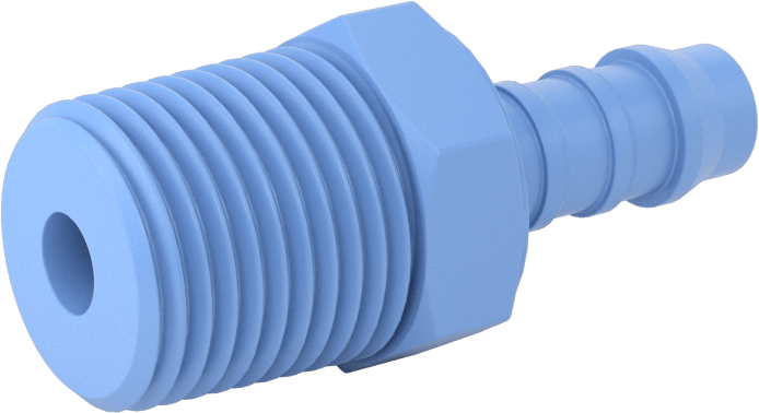 Gıda ve İçecek için Dikenli Hortum Bağlantı Parçaları, Redüksiyon Adaptörü, 3/8" Hortum İç Çapı x 1/2 NPT Erkek için