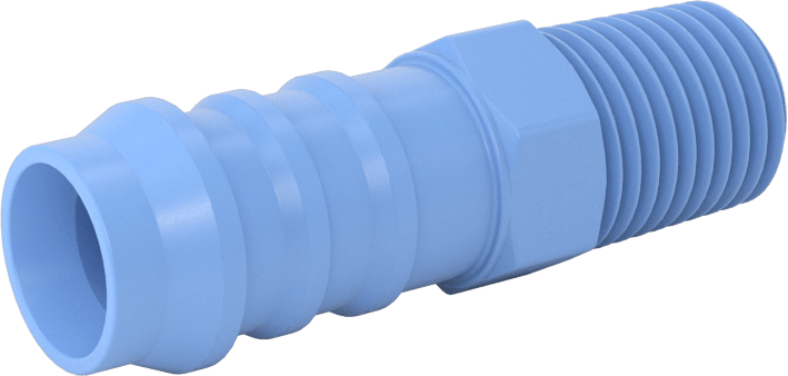 Gıda ve İçecek için Dikenli Hortum Bağlantı Parçaları, Redüksiyon Adaptörü, 1/2" Hortum İç Çapı x 1/4 NPT Erkek için