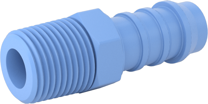 Gıda ve İçecek için Dikenli Hortum Bağlantı Parçaları, Redüksiyon Adaptörü, 1/2" Hortum İç Çapı x 3/8 NPT Erkek için