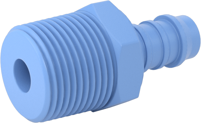 Gıda ve İçecek için Dikenli Hortum Bağlantı Parçaları, Redüksiyon Adaptörü, 1/2" Hortum İç Çapı x 3/4 NPT Erkek için