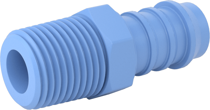 Gıda ve İçecek için Dikenli Hortum Bağlantı Parçaları, Redüksiyon Adaptörü, 5/8" Hortum İç Çapı x 1/2 NPT Erkek için