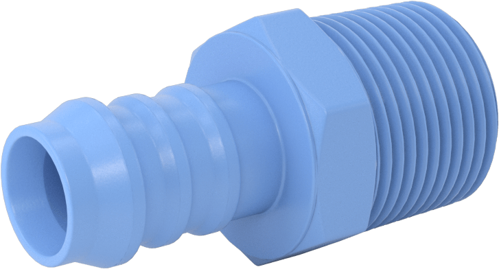 Gıda ve İçecek için Dikenli Hortum Bağlantı Parçaları, Redüksiyon Adaptörü, 5/8" Hortum İç Çapı x 3/4 NPT Erkek
