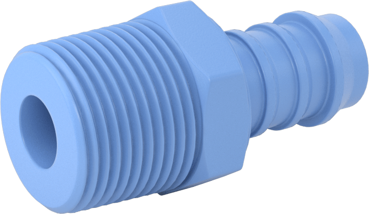 Gıda ve İçecek için Dikenli Hortum Bağlantı Parçaları, Redüksiyon Adaptörü, 5/8" Hortum İç Çapı x 3/4 NPT Erkek