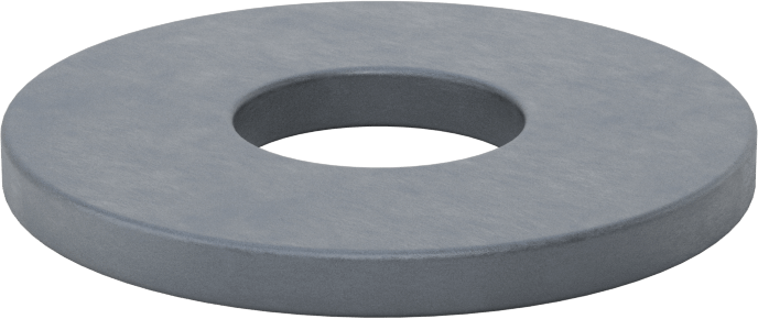 Dişsiz Delikli Seramik Mıknatıs, 0,4" Kalınlık, 4.54" OD