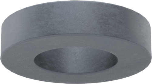 Dişsiz Delikli Seramik Mıknatıs, 1/4" Kalınlık, 1.079" OD