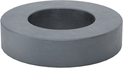 Dişsiz Delikli Seramik Mıknatıs, 1/4" Kalınlık, 1.079" OD