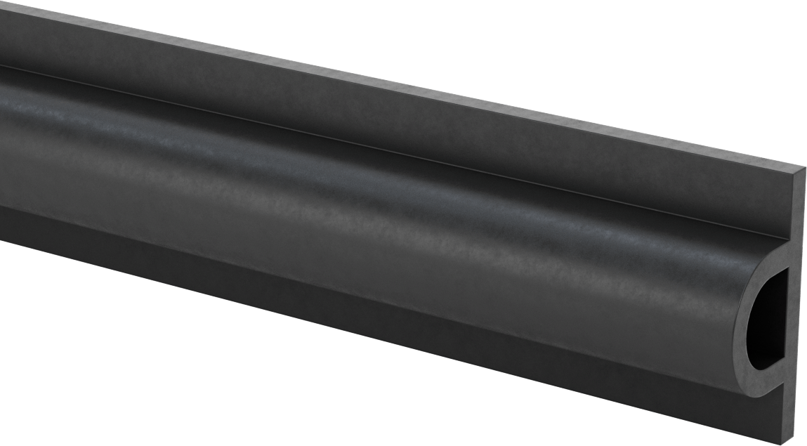 Yüksek Sıcaklık Kabarık Profilli Yüzey Koruyucu, 2 Ayak Uzunluk, 2-5/8" Genişlik, 1-1/4" Kalınlık