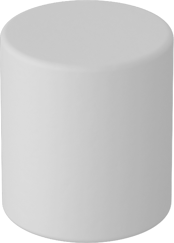 Seramik Mıknatıs, Kalınlık Boyunca Manyetize Edilmiş, 9/32" Kalınlık, 1/4" OD