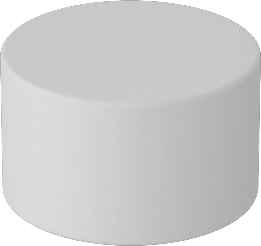 Seramik Mıknatıs, Kalınlık Boyunca Manyetize Edilmiş, 3/8" Kalınlık, 5/8" OD