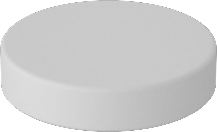 Seramik Mıknatıs, Kalınlık Boyunca Manyetize Edilmiş, 1/8" Kalınlık, 9/16" OD